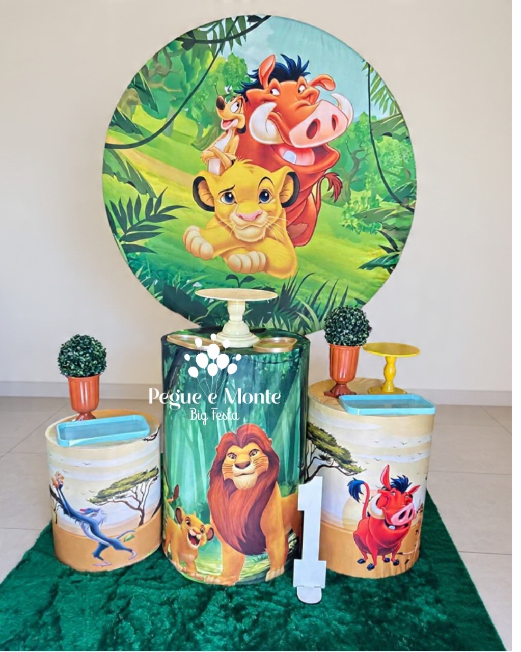 Tema O Rei Leão  - Pegue e Monte Big Festa