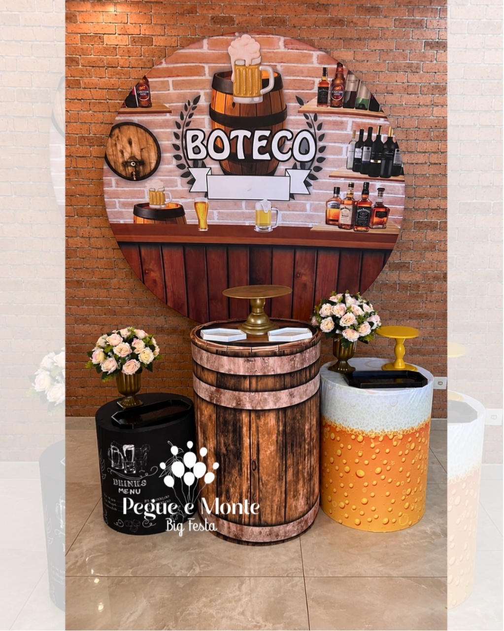 Kit Bronze Boteco 1 - Pegue e Monte Big Festa