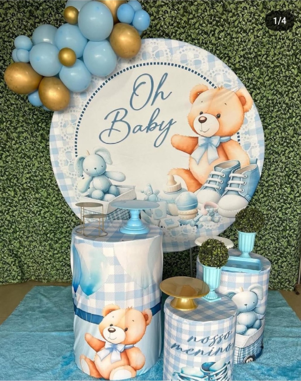Kit Prata Oh Baby - Pegue e Monte Big Festa