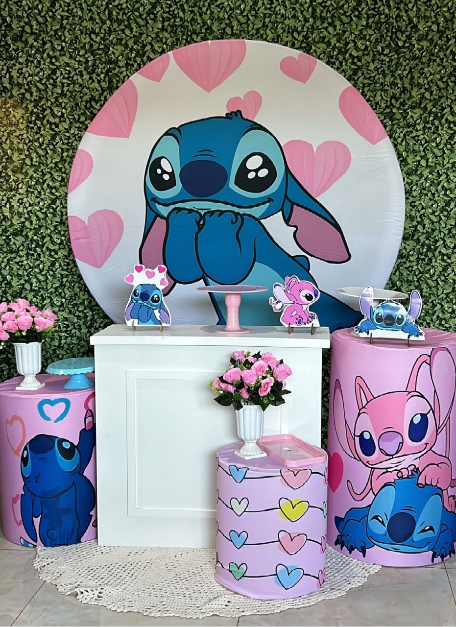 Kit Ouro Stitch  - Pegue e Monte Big Festa