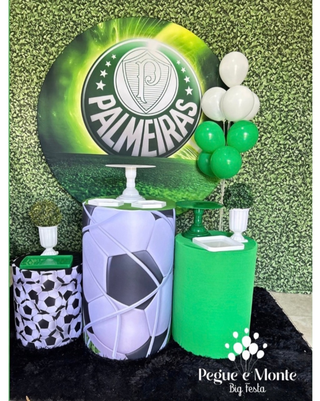 Tema Prata Palmeiras - Pegue e Monte Big Festa