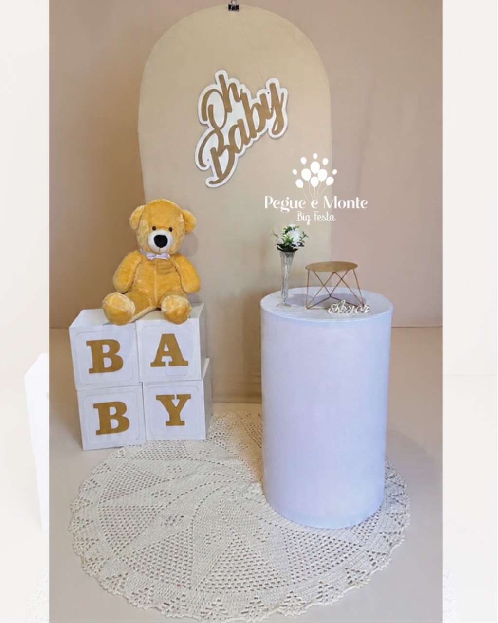 Kit Chá de Bebê/Chá Revelação 1 - Pegue e Monte Big Festa