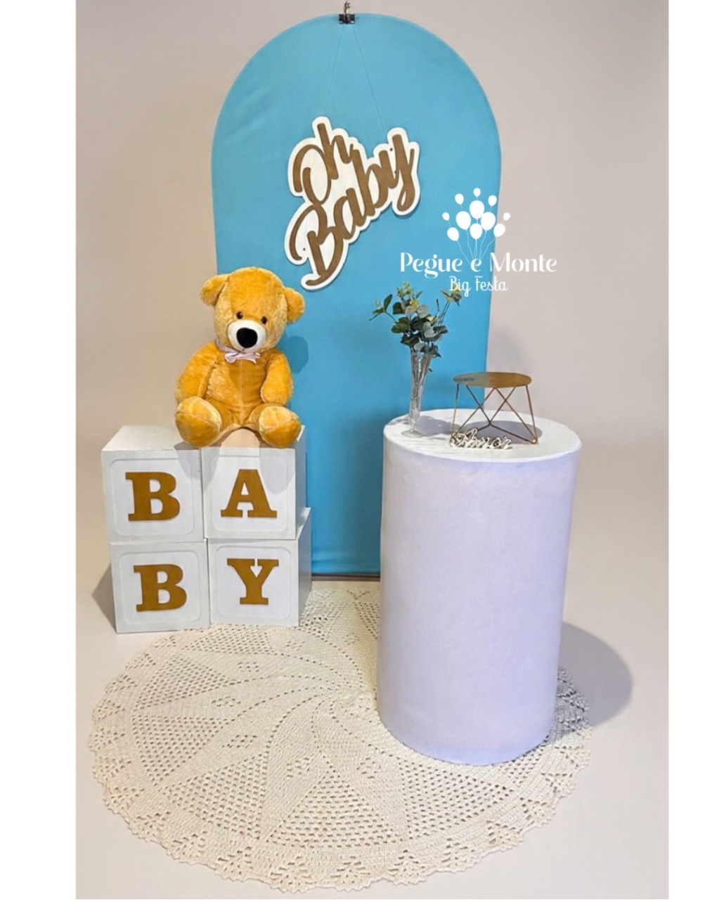 Kit Chá de Bebê Menino - Pegue e Monte Big Festa