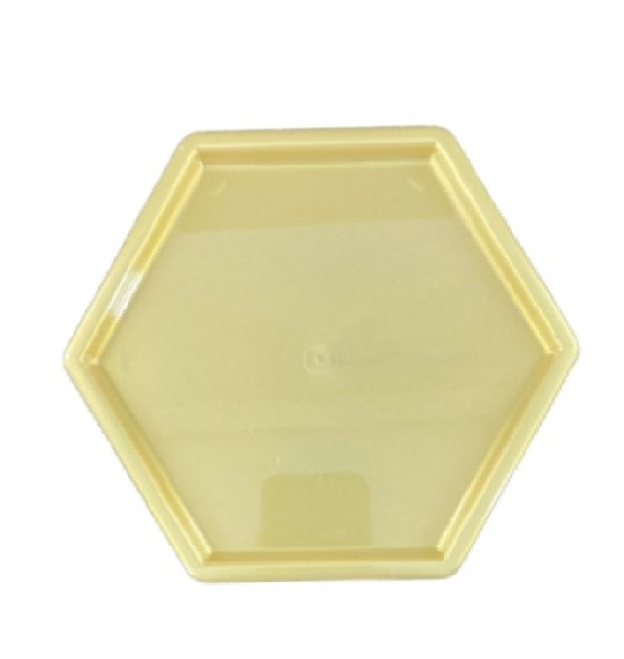 2 Bandeja Dubai Sextavada 16X18 Cm  Amarelo Candy - Pegue e Monte Big Festa