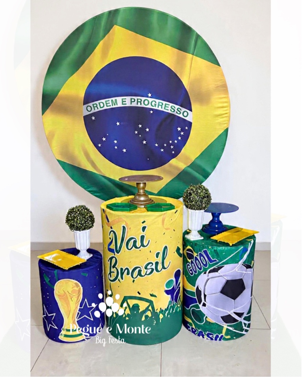 Kit Bronze Copa Do Mundo - Pegue e Monte Big Festa