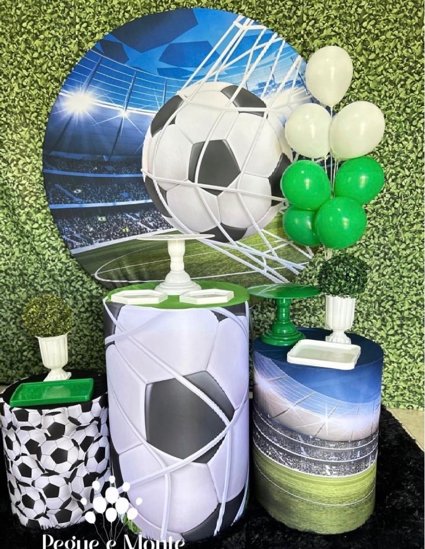 Kit Prata Tema Futebol  - Pegue e Monte Big Festa