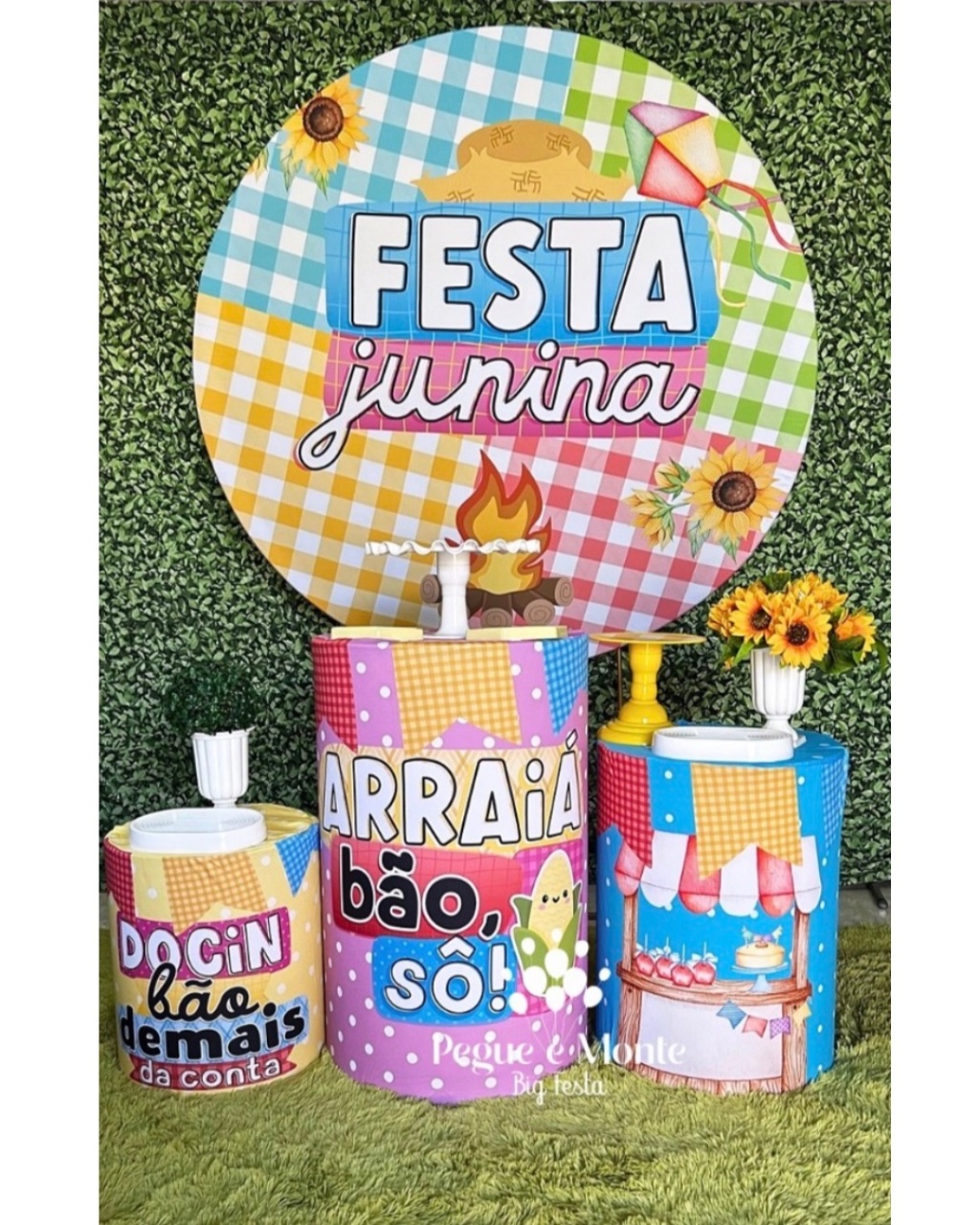 Tema Prata Festa Junina 1 - Pegue e Monte Big Festa