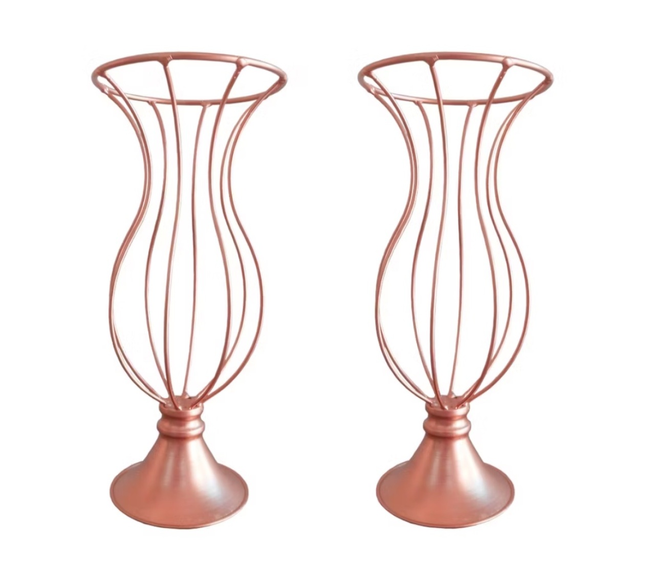 2 Vasos Armação Jarros Rosê - Pegue e Monte Big Festa