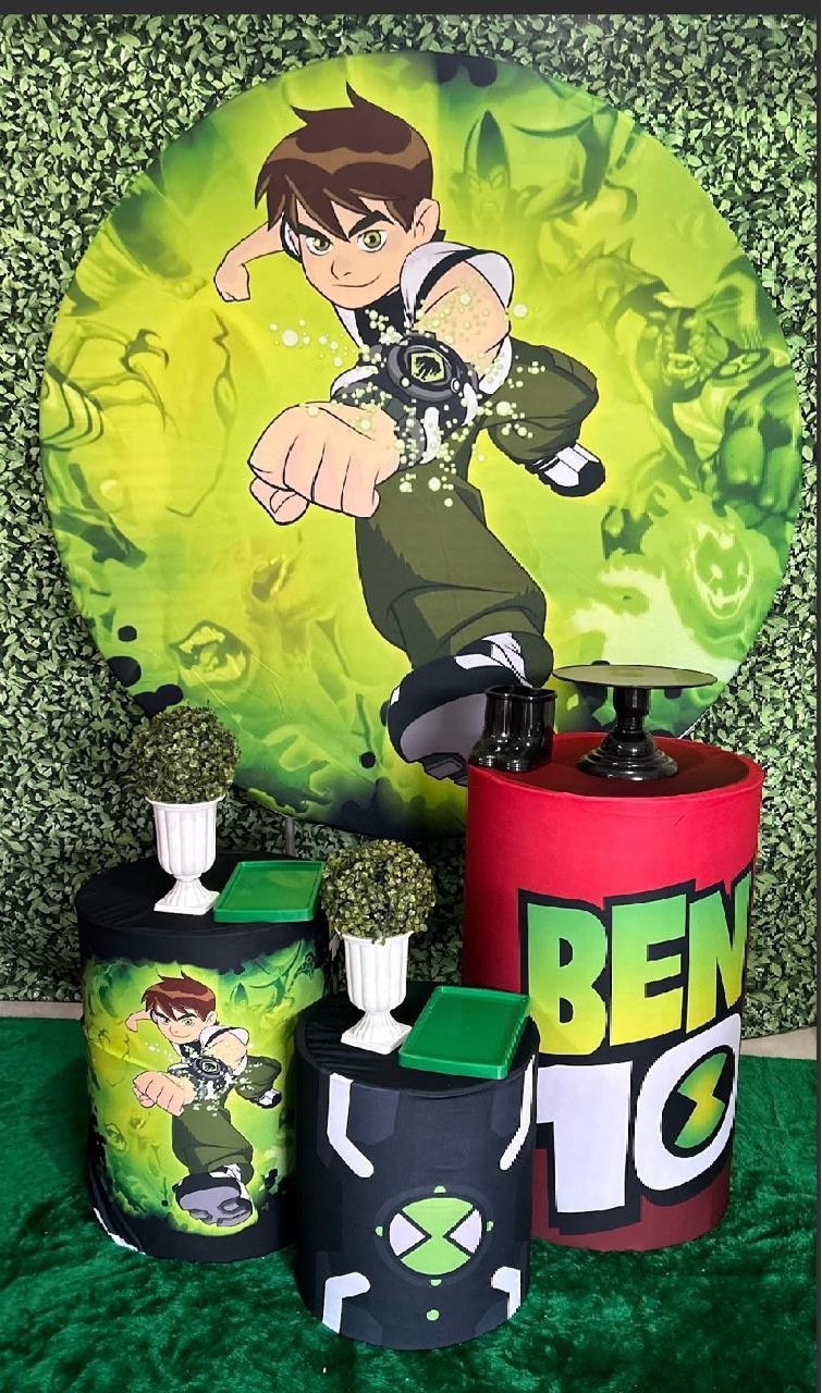 Kit Prata  Ben 10 - Pegue e Monte Big Festa