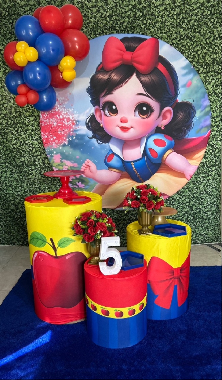 Kit Prata Branca de Neve  - Pegue e Monte Big Festa
