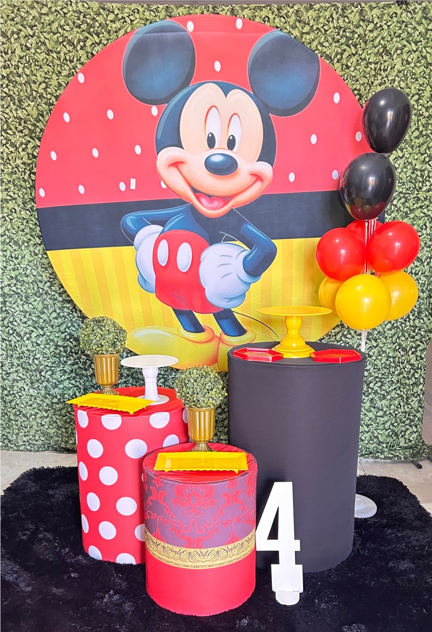 Kit Prata Mickey - Pegue e Monte Big Festa