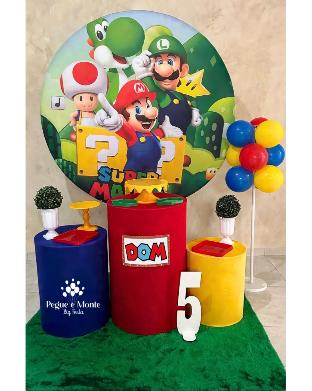 Kt Prata Super Mário - Pegue e Monte Big Festa