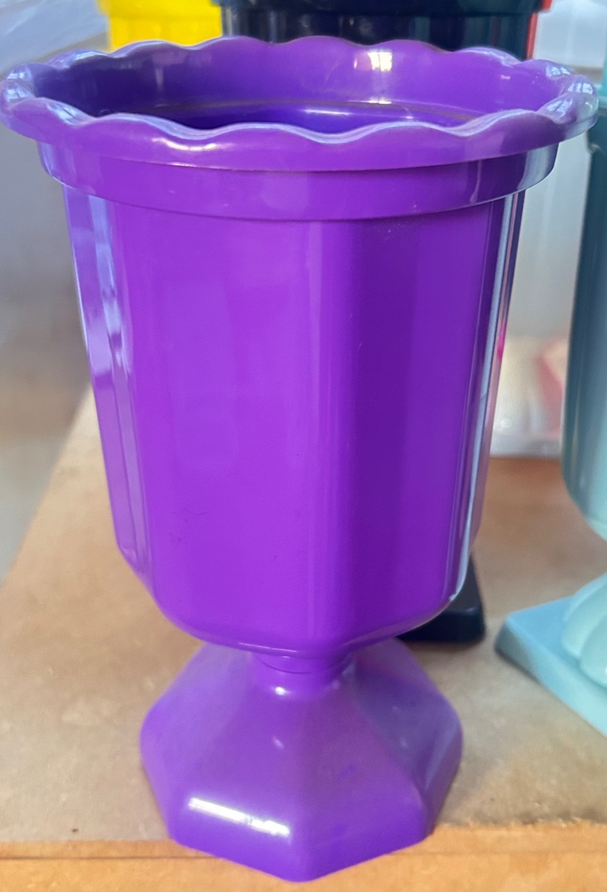2 Unidades Vaso Grego Roxo/Violeta - Pegue e Monte Big Festa