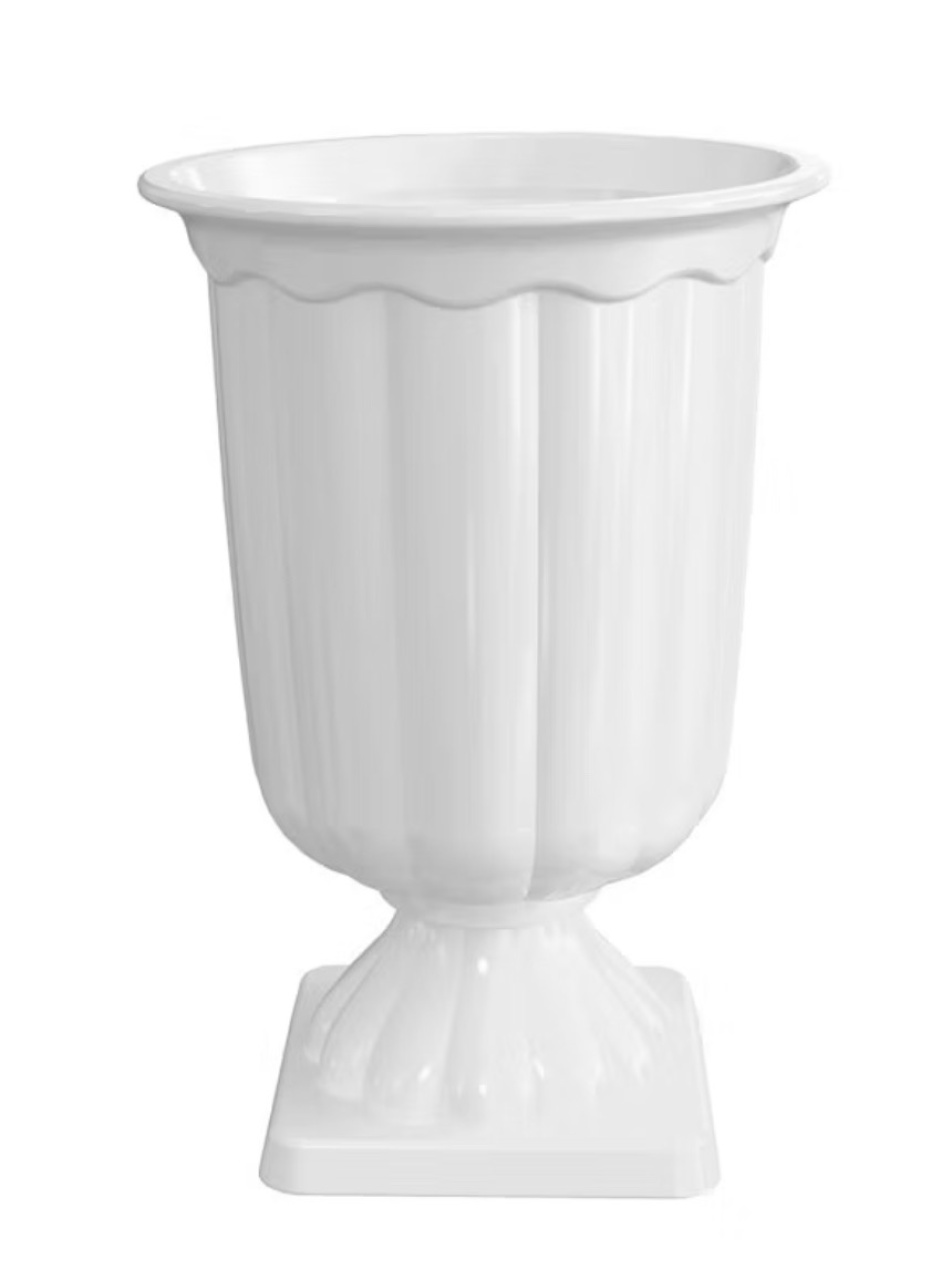 ￼Kit Com 2 Unidades Vaso Grego Cor Branca - Pegue e Monte Big Festa