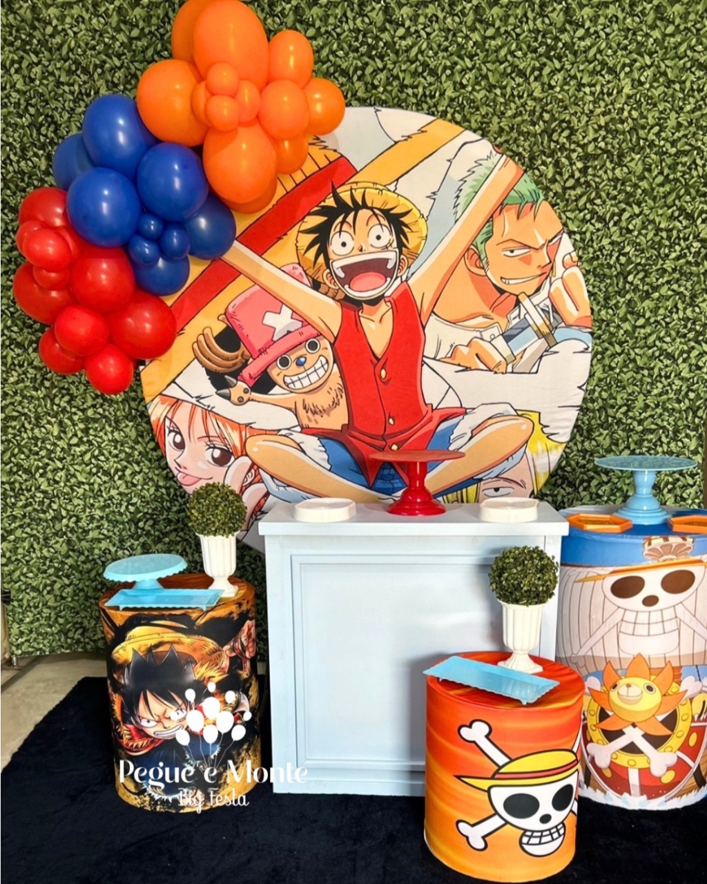 Kit Ouro One Piece - Pegue e Monte Big Festa
