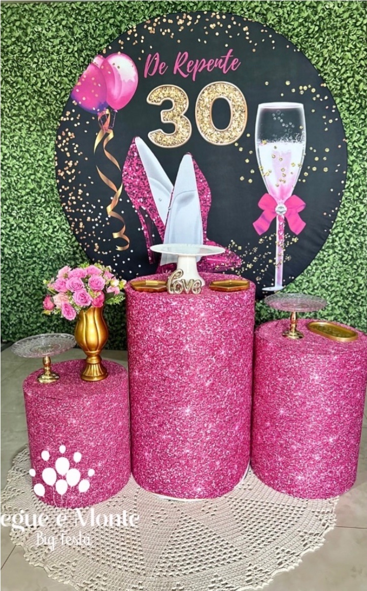 Kit Mulher 30 Anos - Pegue e Monte Big Festa