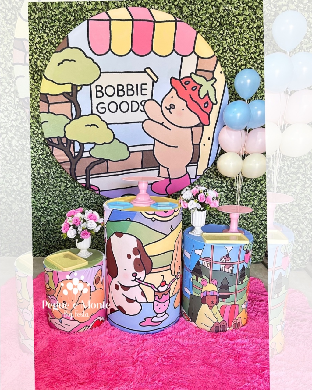 Tema Prata Bobbie Goods - Pegue e Monte Big Festa