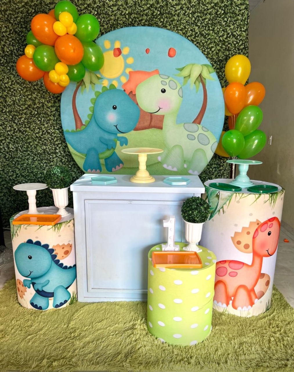 Kit Ouro Dino Baby  - Pegue e Monte Big Festa