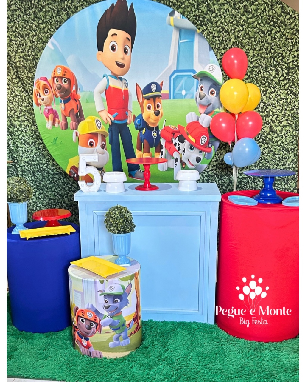 Kit Ouro Patrulha Canina 2 - Pegue e Monte Big Festa