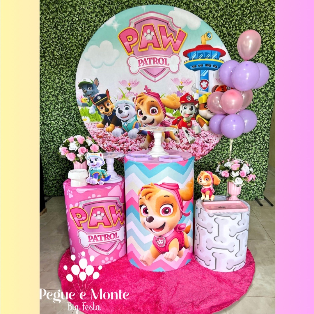 Kit Prata Patrulha Canina   - Pegue e Monte Big Festa