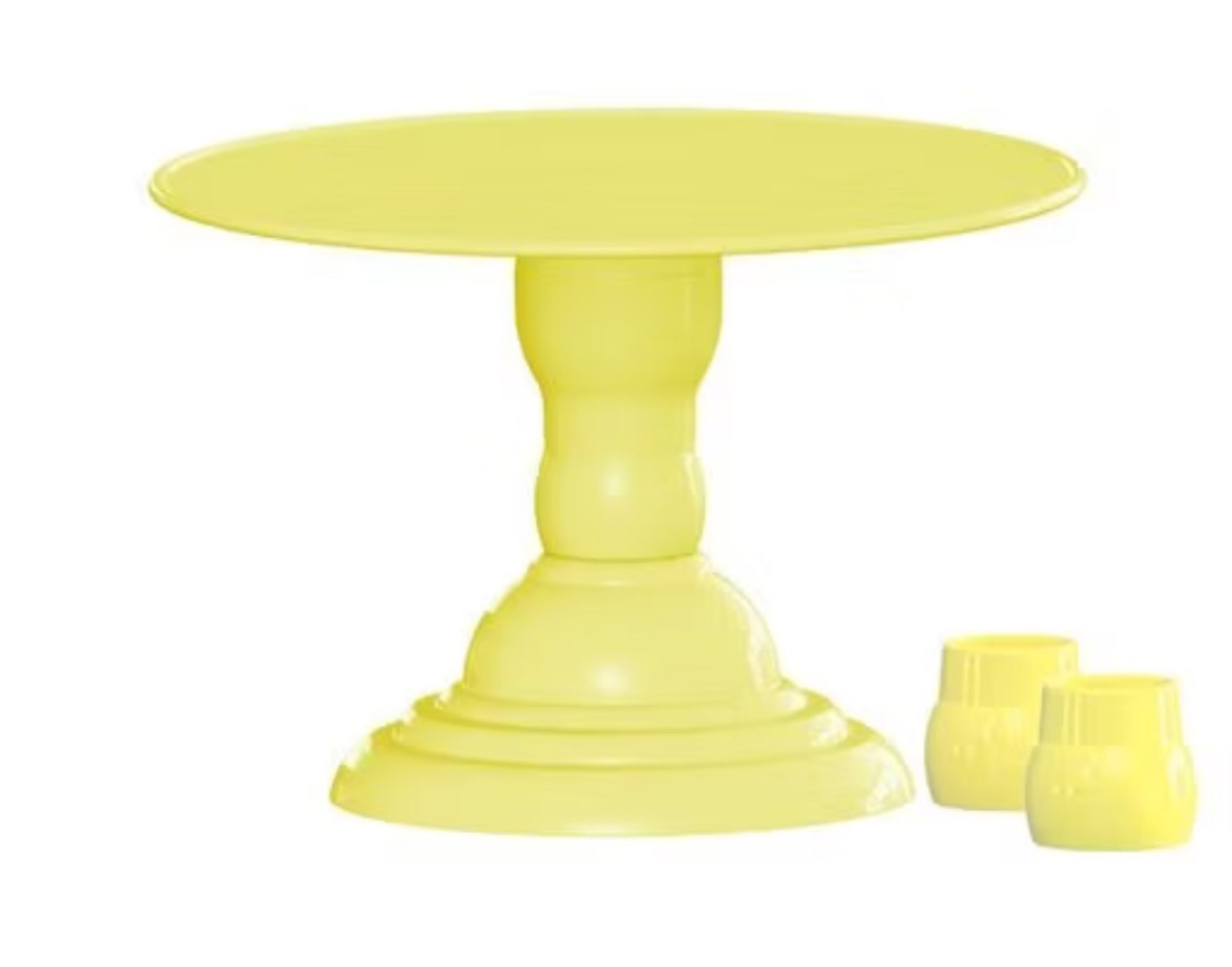 Boleira Royale 28 Cm Amarelo Candy - Pegue e Monte Big Festa