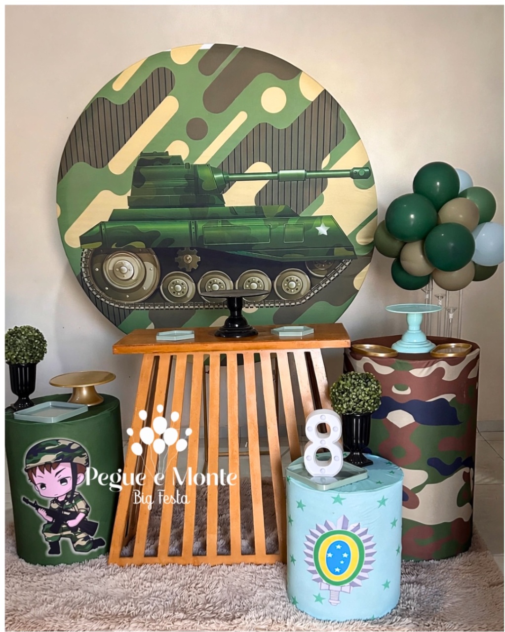 Kit Exército - Pegue e Monte Big Festa