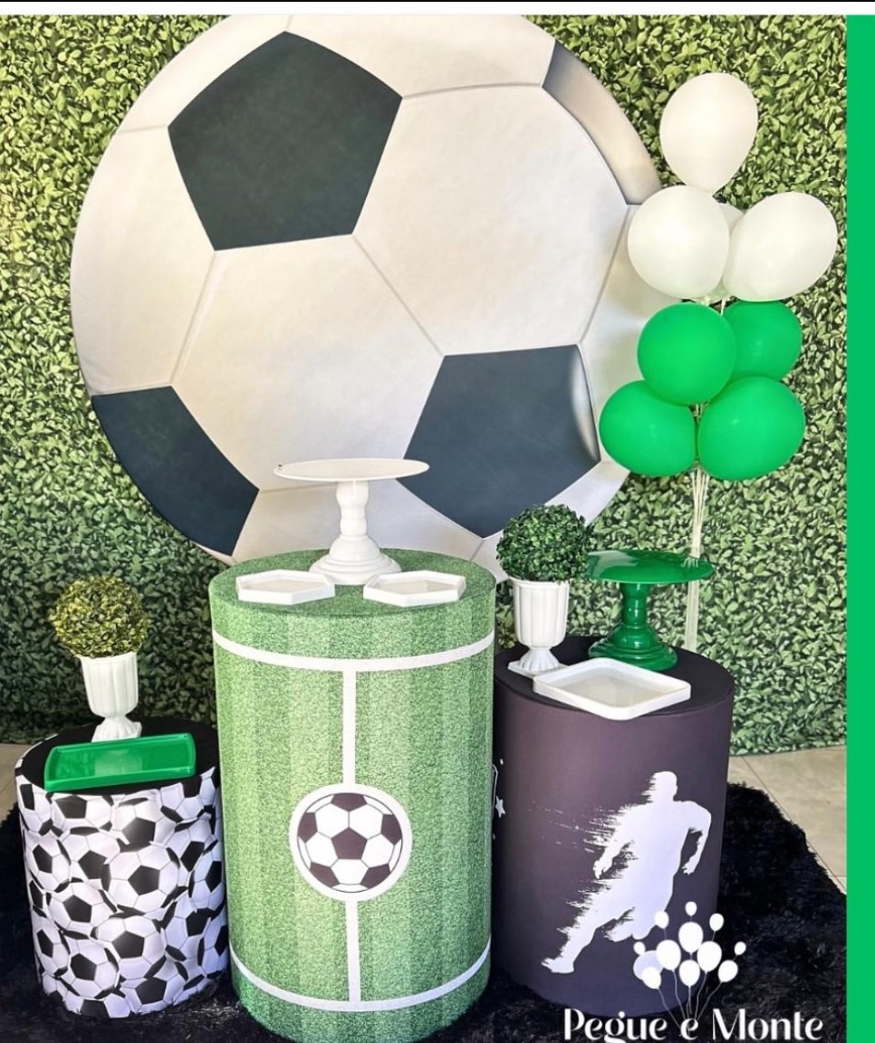 Kit Prata Futebol - Pegue e Monte Big Festa