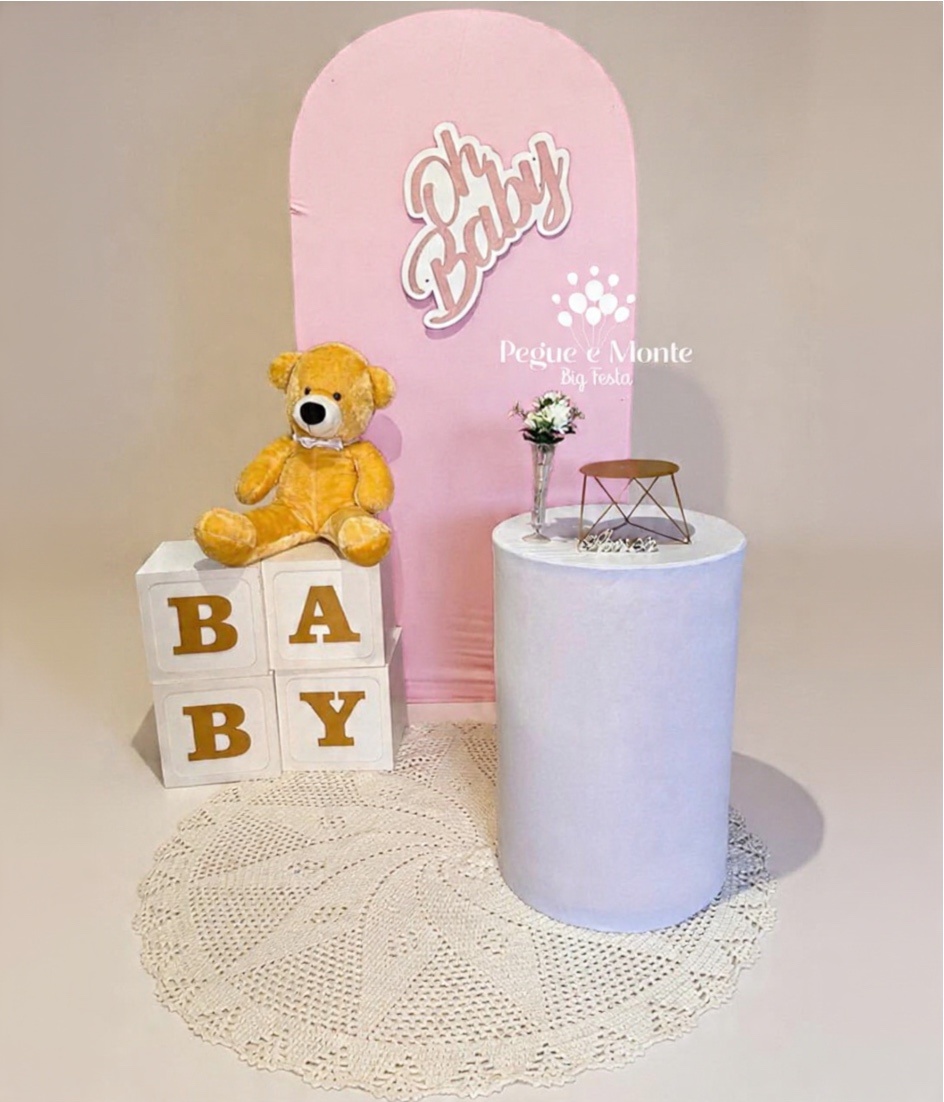 Kit Chá de Bebê Menina - Pegue e Monte Big Festa