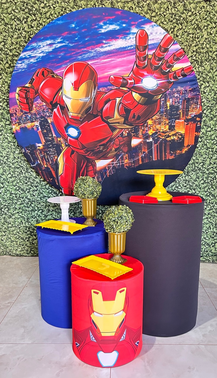 Kit Bronze Homem de Ferro - Pegue e Monte Big Festa