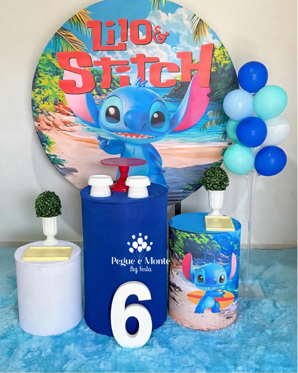 Tema Stitch Menino 1 - Pegue e Monte Big Festa