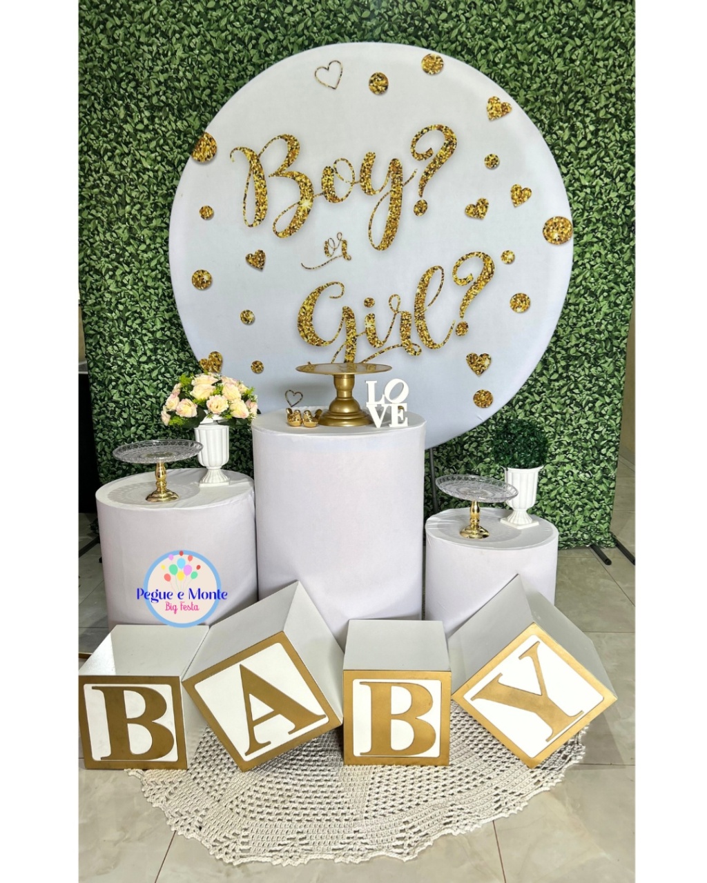 Kit Chá Revelação Boy E Girl - Pegue e Monte Big Festa
