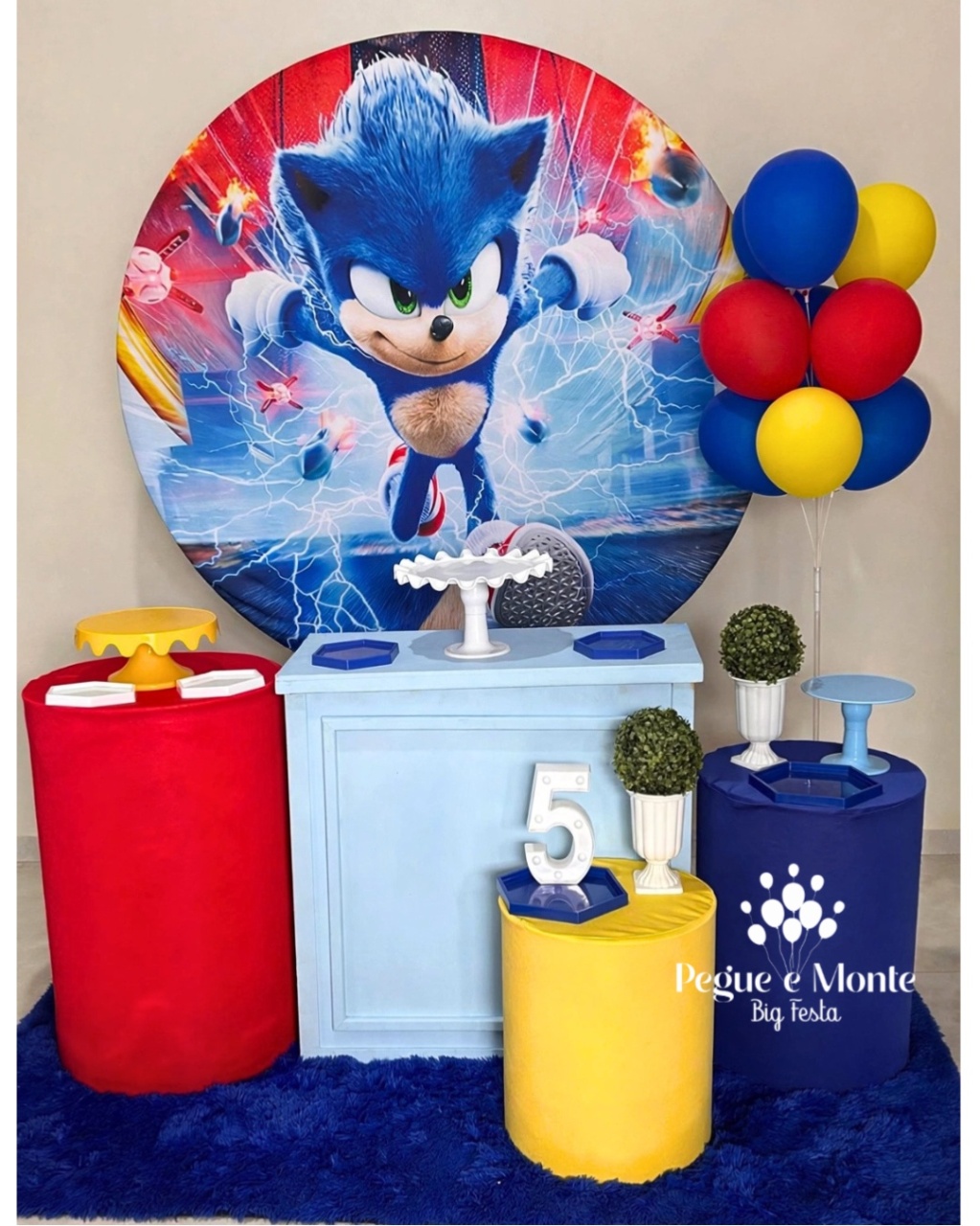 Kit Ouro Sonic - Pegue e Monte Big Festa