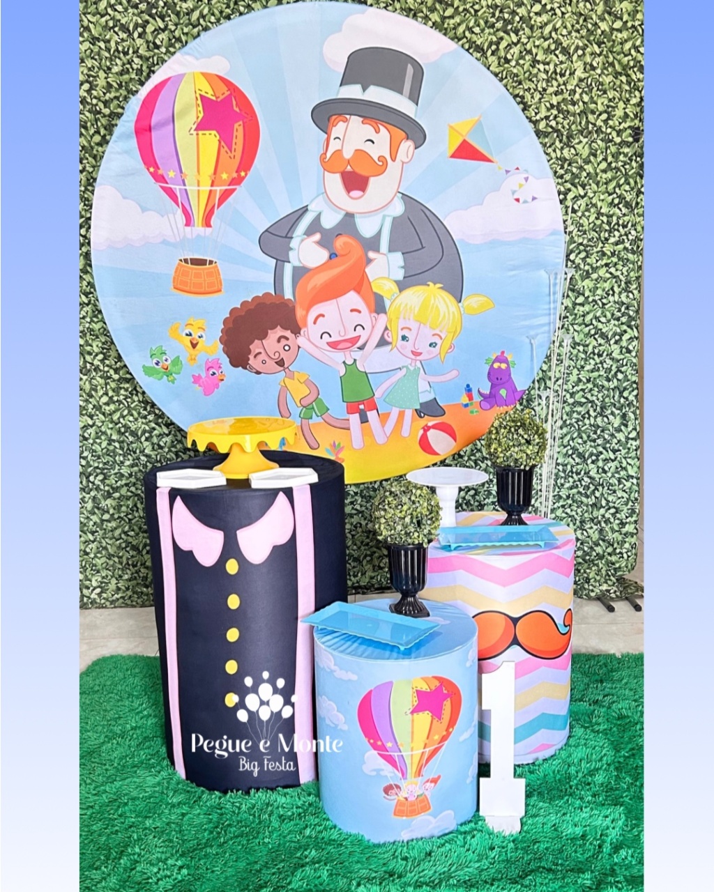 Kit Prata Mundo Bita Menino  - Pegue e Monte Big Festa