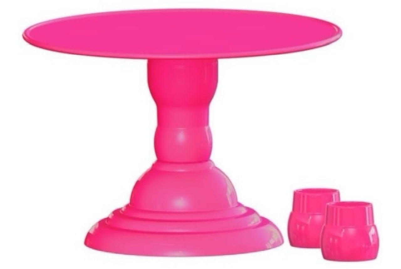 Boleira Royale 28 Cm Pink - Pegue e Monte Big Festa