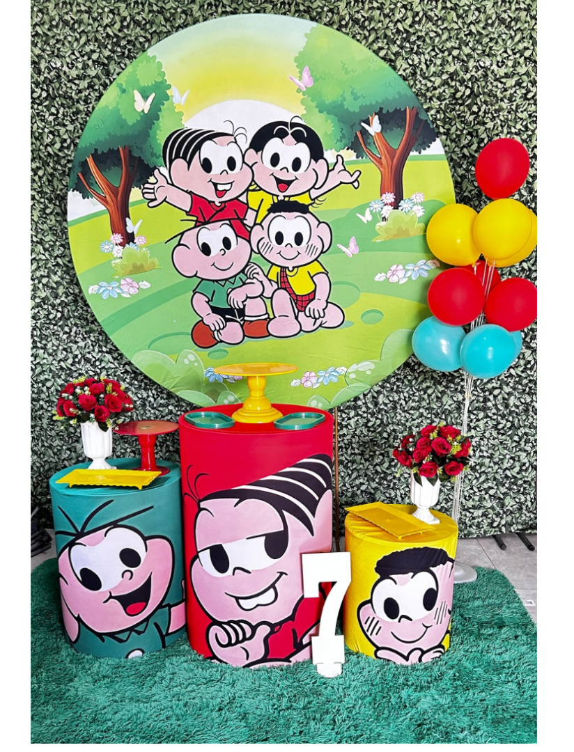 Kit Prata Turma da Mônica - Pegue e Monte Big Festa