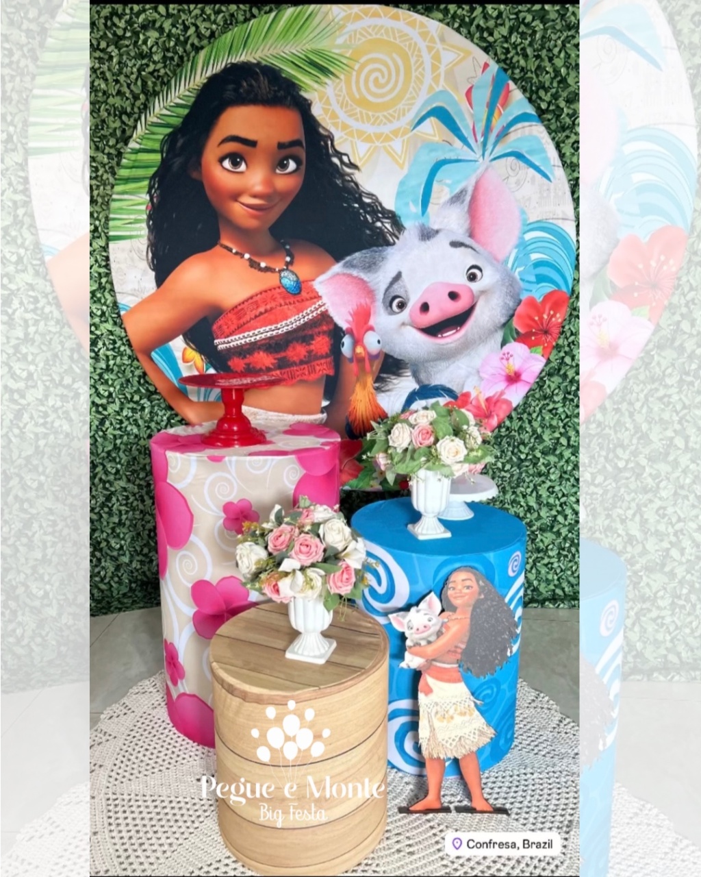 Kit Prata Tema Moana  - Pegue e Monte Big Festa
