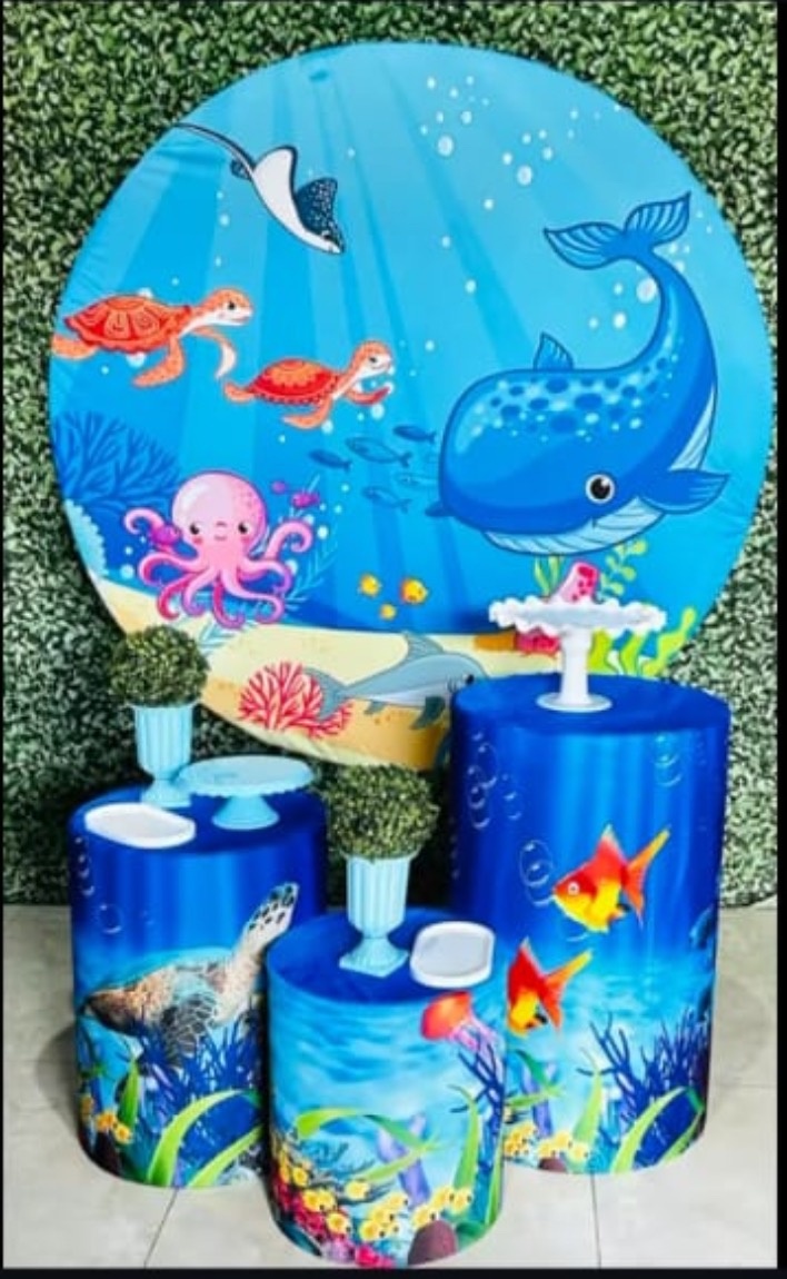 Kit Fundo Do Mar - Pegue e Monte Big Festa