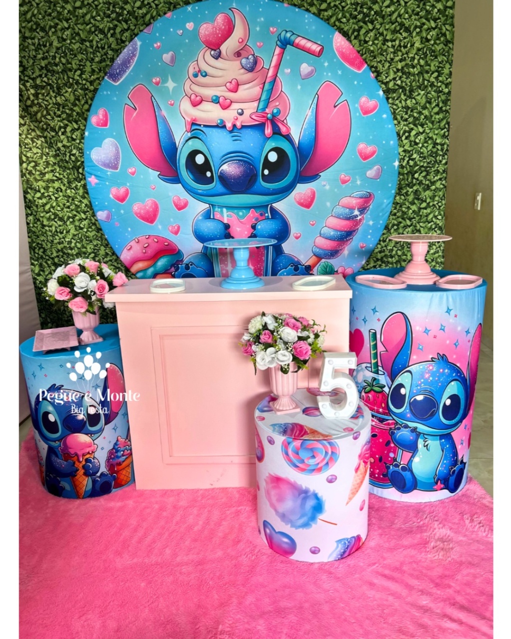 Kit Ouro Stitch - Pegue e Monte Big Festa