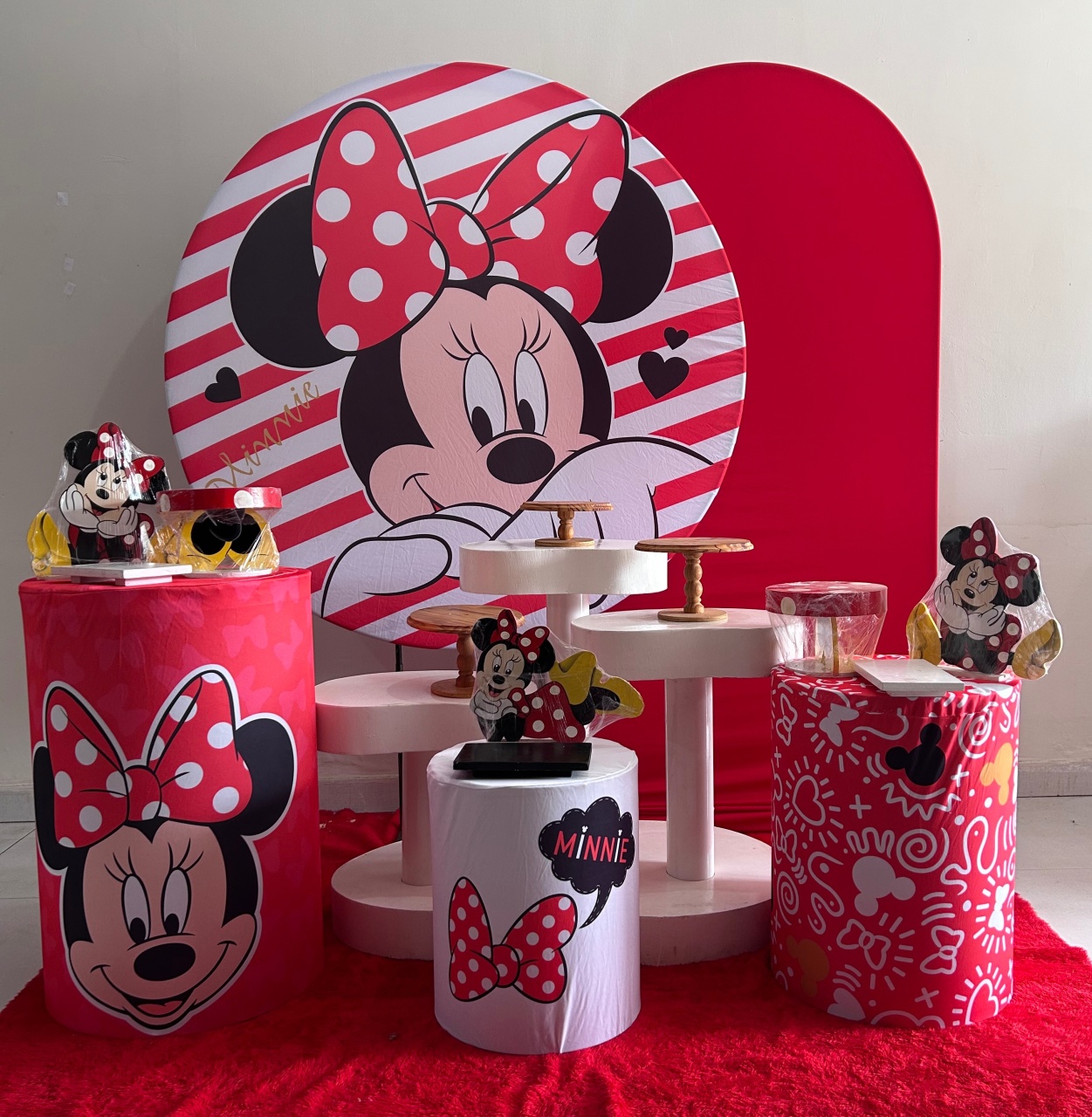 Kit Ouro  - Minnie Vermelha - HK Décor & pegue  e monte
