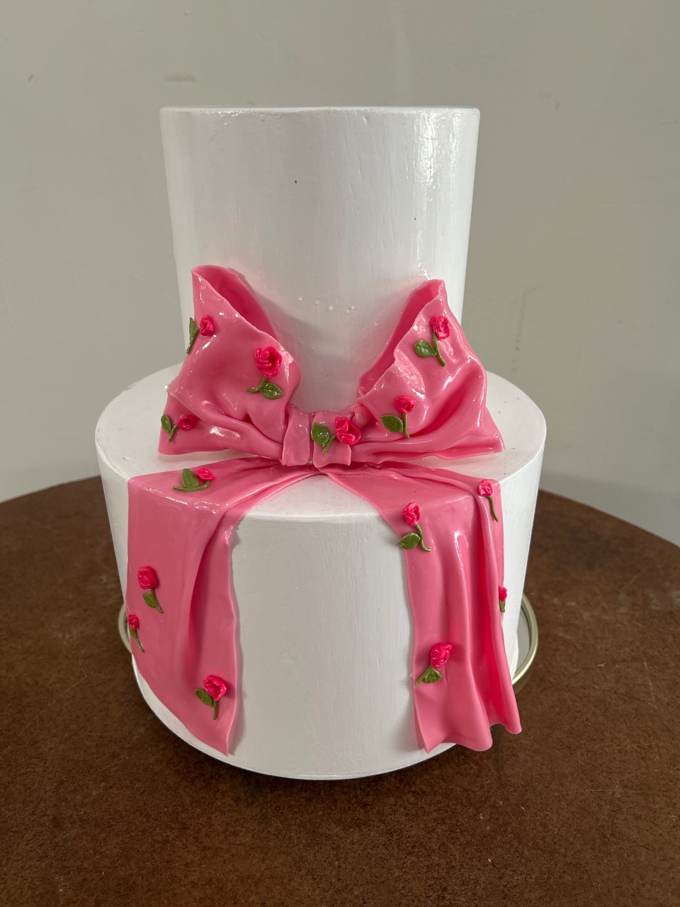 Bolo Fake - Laço Rosa - HK Décor & pegue  e monte
