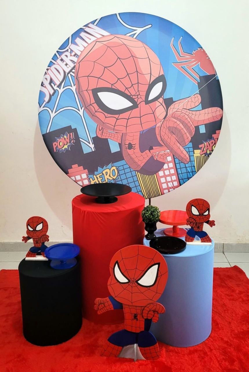Kit Bronze - Homem Aranha Cute - HK Décor & pegue  e monte
