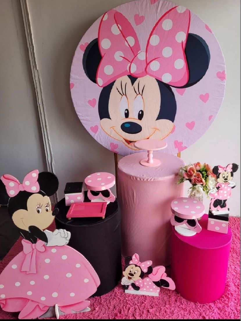 Kit Bronze - Minnie Rosa - HK Décor & pegue  e monte