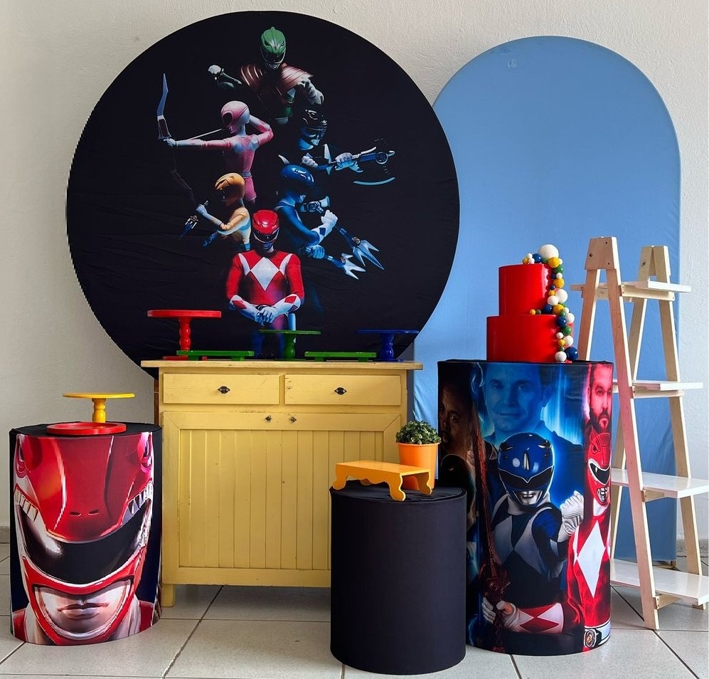 Kit Ouro  - Power Rangers - HK Décor & pegue  e monte