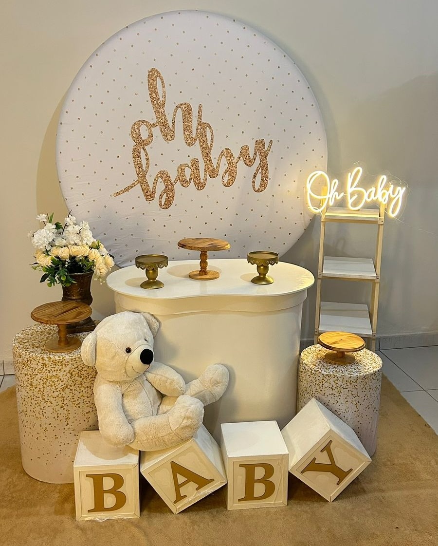 Kit Ouro  - Oh Baby  - HK Décor & pegue  e monte