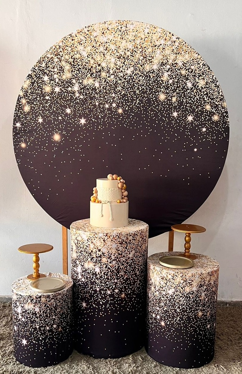 Kit Bronze - Preto Com Glitter - HK Décor & pegue  e monte