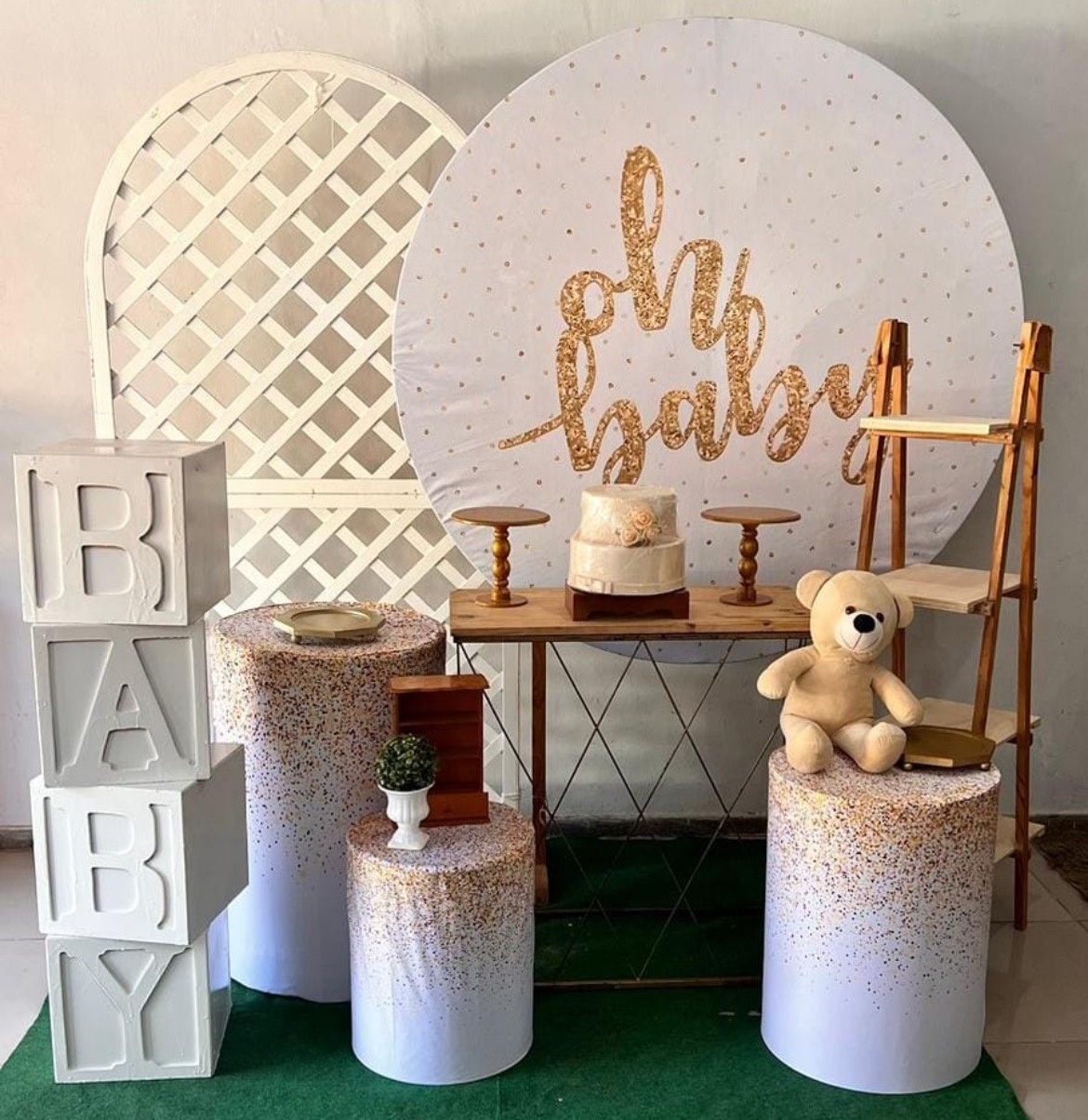 Kit Ouro  - Oh Baby - HK Décor & pegue  e monte