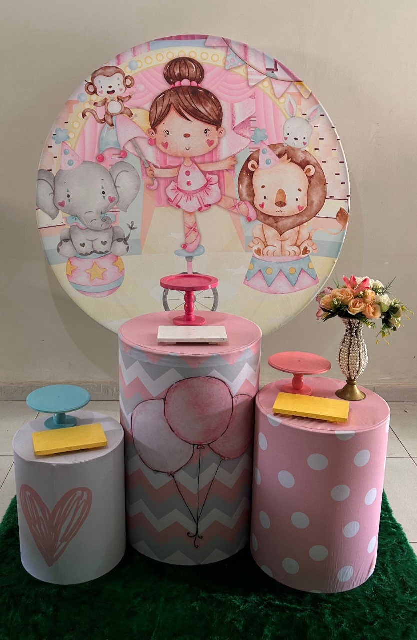 Kit Bronze - Circo Rosa - HK Décor & pegue  e monte