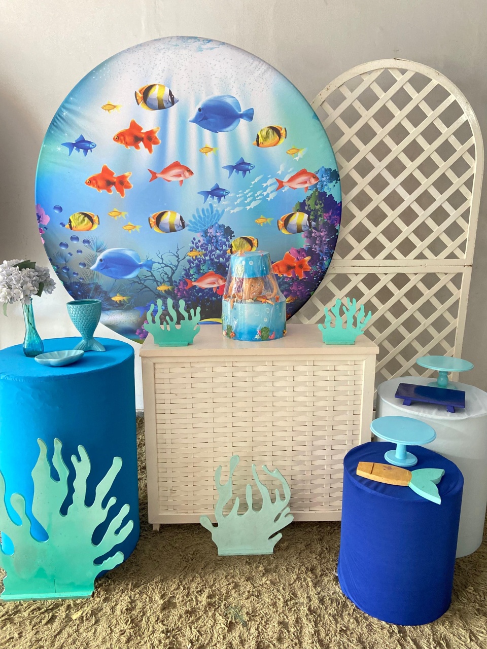 Kit Ouro  - Fundo Do Mar - HK Décor & pegue  e monte