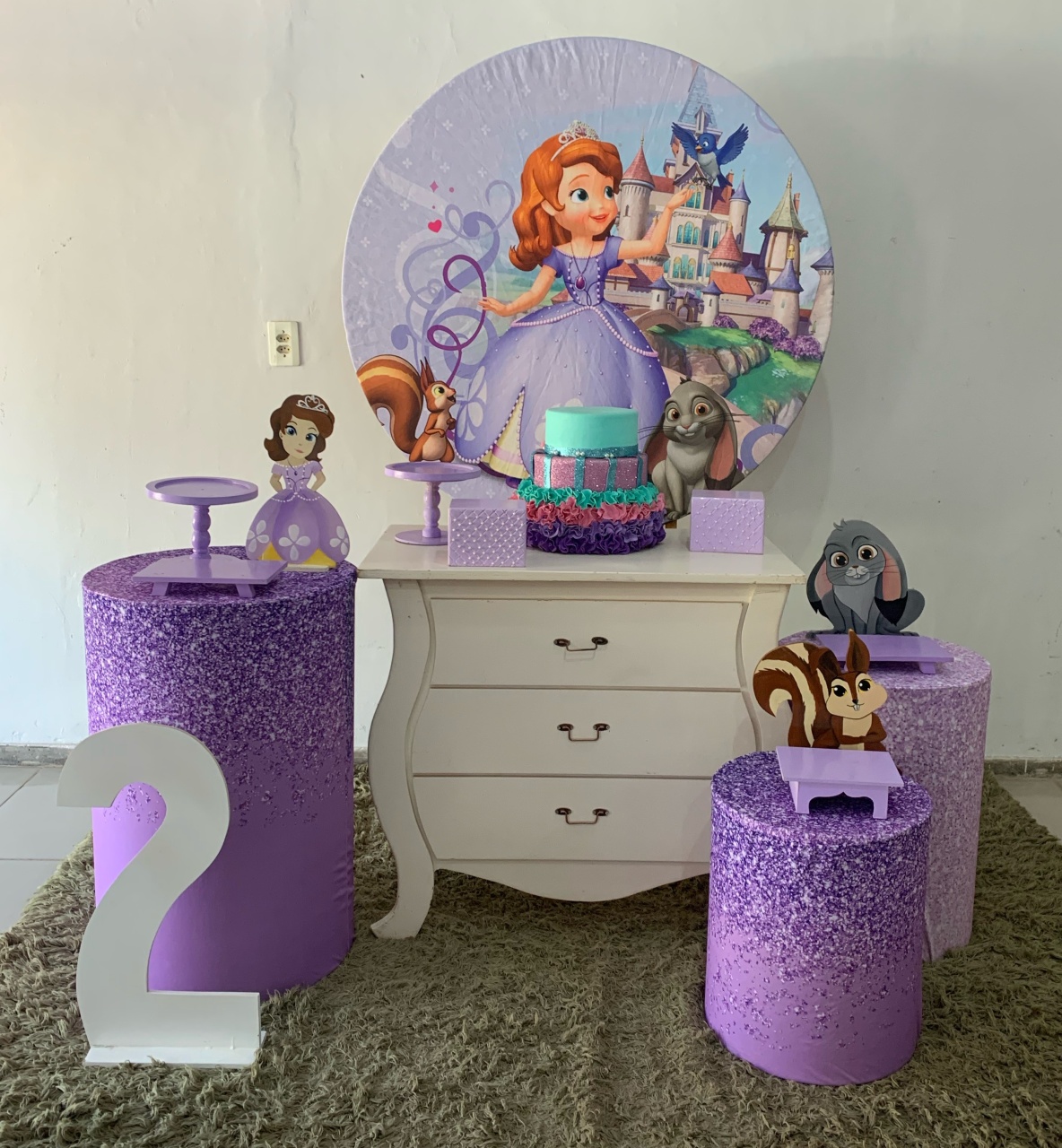 Kit Prata - Princesa Sofia - HK Décor & pegue  e monte