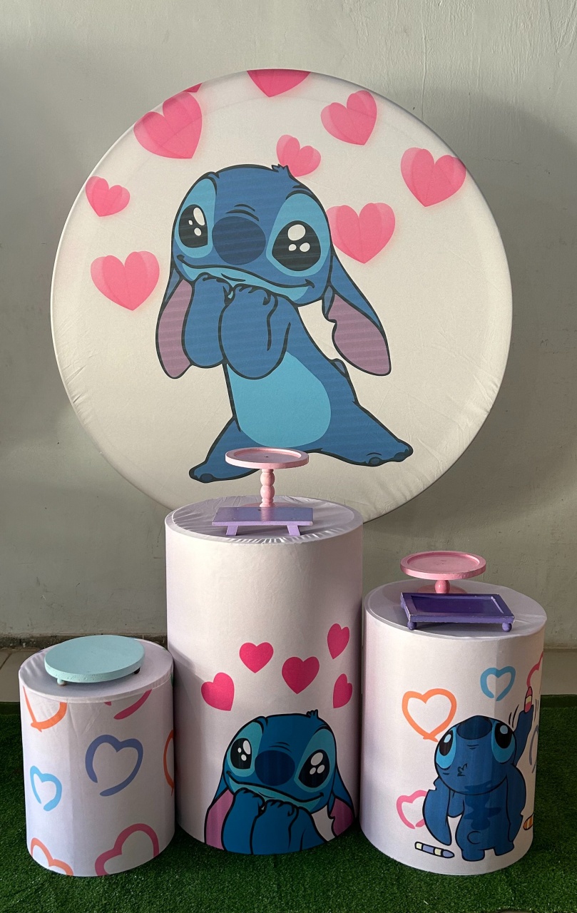 Stitch Coração - HK Décor & pegue  e monte